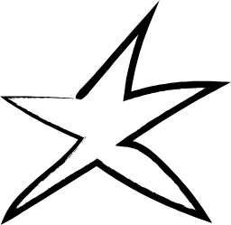 Étoile dessinée à la main, icône Amour Bureau