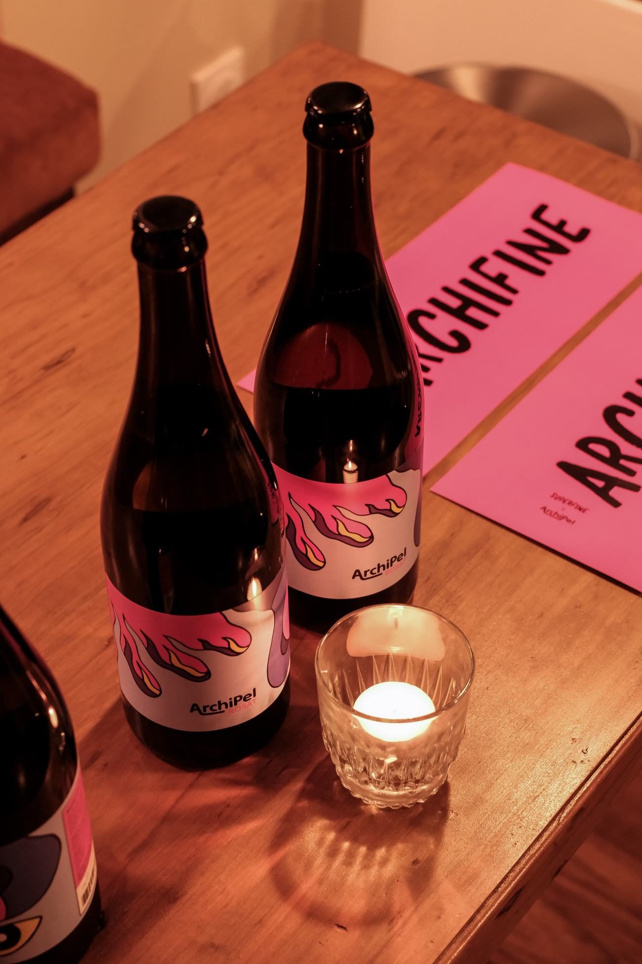 Dégustation lors de la soirée Archifine, lancement du kombucha Archipel