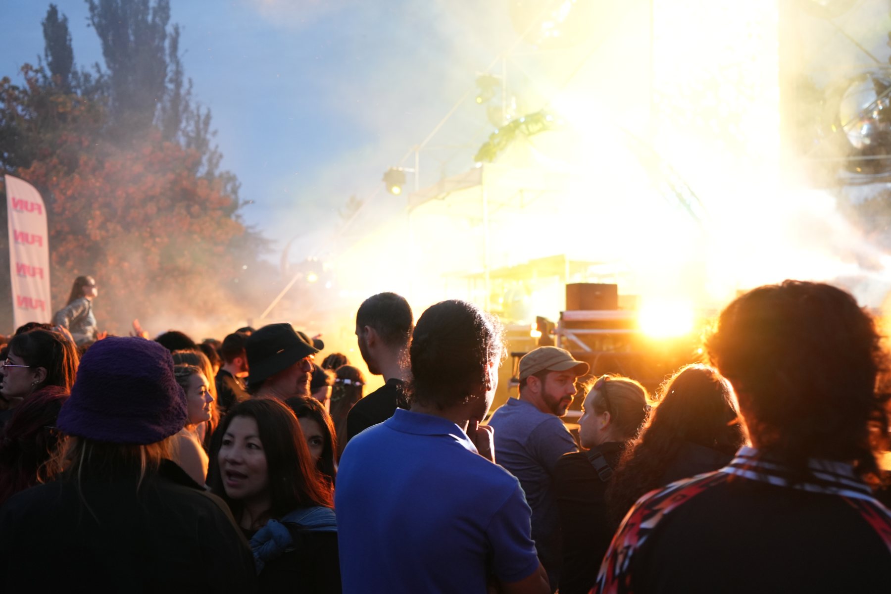 Le public à contre-jour