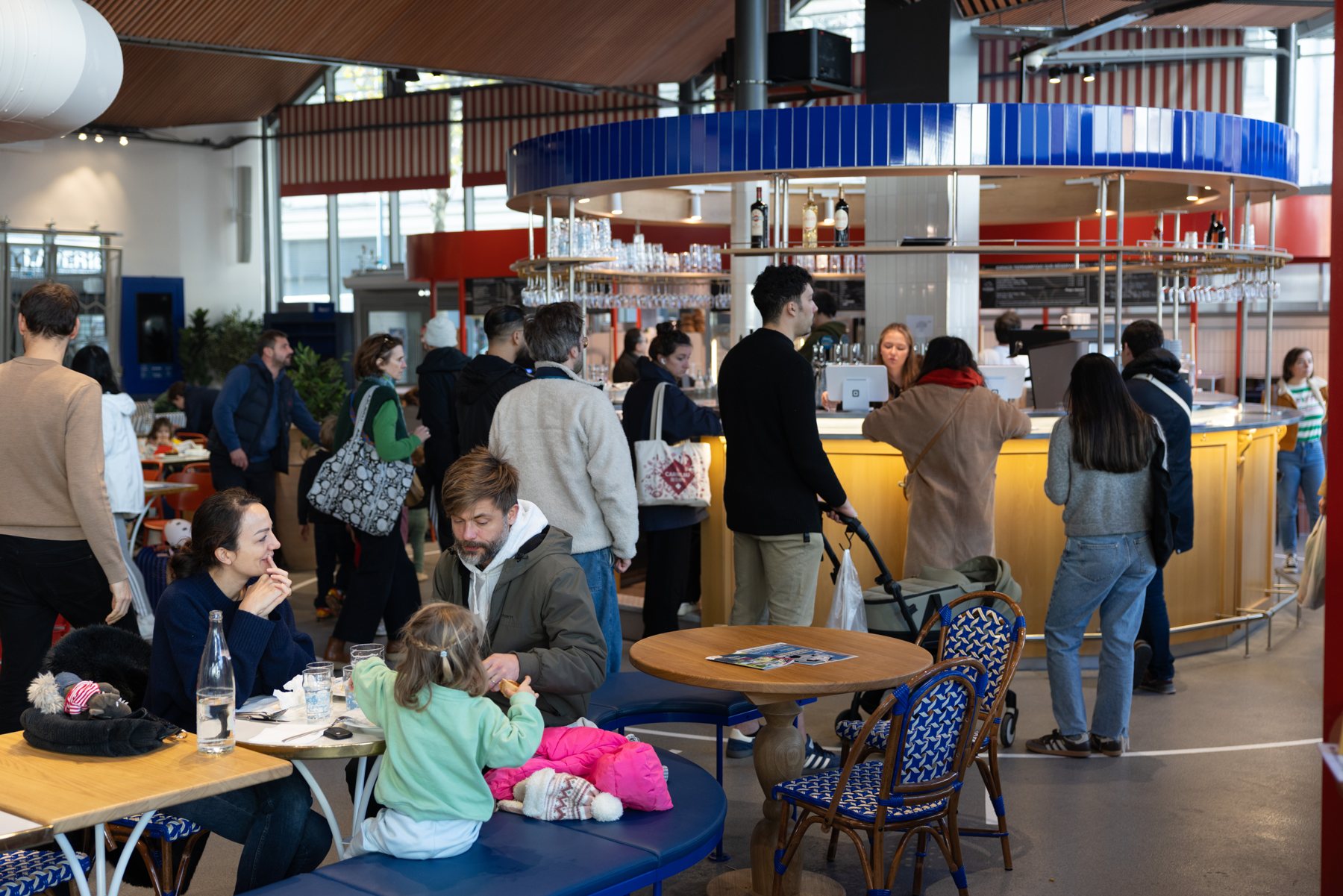 La halle un jour d'affluence