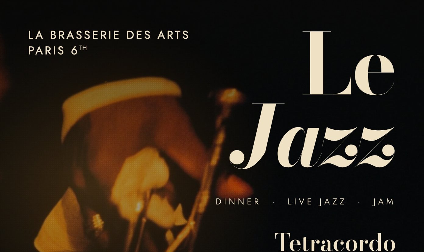 Le Jazz, l'affiche (bandeau)