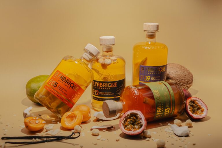 Gamme et fruits, plan large